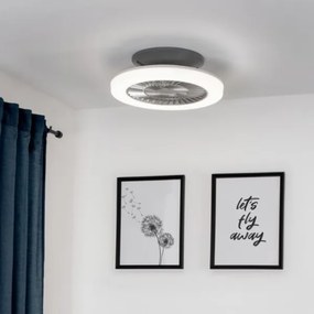 Leuchten Direkt 14645-55 - LED Svietidlo s ventilátorom LEONARD LED/27W/230V