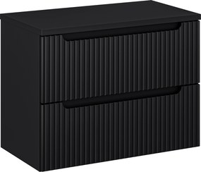Comad Kúpeľňová skrinka pod doskové umývadlo SET-NOB B Black Nova 80 čierna