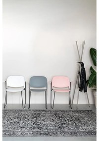 Oceľový vešiak v striebornej farbe Darwin – White Label