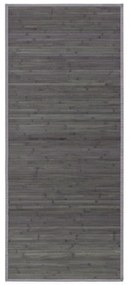 Zelený/sivý bambusový koberec 75x175 cm – Casa Selección