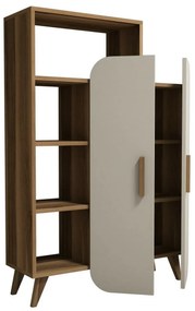 Knižnica Form Cream and Walnut