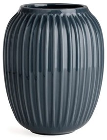 Antracitová kameninová váza Kähler Design Hammershoi, výška 20 cm