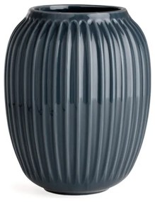 Antracitovosivá kameninová váza Kähler Design Hammershoi, výška 20 cm