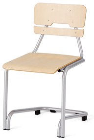 Školská stolička DOCTRINA, V 450 mm, breza