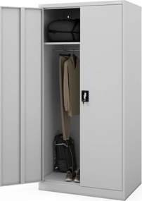 Hospodárska skriňa uzamykateľná sivá DAWID D600 900 x 1850 x 600 mm