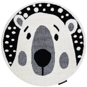 Koberec JOY Teddy krém / čierny