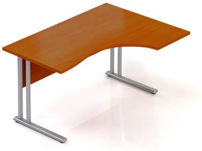 Ergonomický stôl Visio 140 x 100 cm, pravý, čerešňa