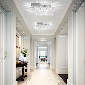 Toolight Toolight, LED stropné svietidlo 38x35cm, 40W, 4000K, 3600lm, MS015-C, chrómová, OSW-09627