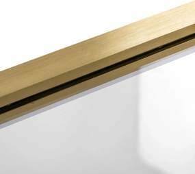 Vaňová zástena REA ELEGANT 70 cm, zlatá kartáčovaná/transparent