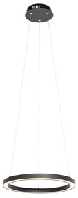 Závesné svietidlo čierne 40 cm vrátane LED 3-stupňového stmievania - Girello