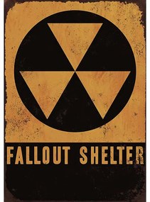 Ceduľa Fallout Shelter 40 x 30 cm