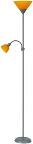 Rabalux Stojacia lampa Action 2xE27/230V/178cm, oranžová
