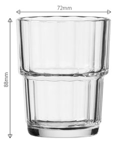 Pohár 250 ml set 6 ks - Arcoroc Norvège - 322750