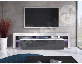 TV skrinka Quatro 150 Plus, Farby: biela / biely lesk