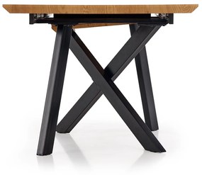 Rozkládací jídelní stůl Capital 160/200 cm zlatý dub/černý