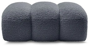 Tmavosivá podnožka z textílie buklé Hippolyte – Bobochic Paris