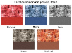 Nabytekmorava Posteľ s úložným priestorom Robin 140x200 cm farba čalúnenia: hnedá