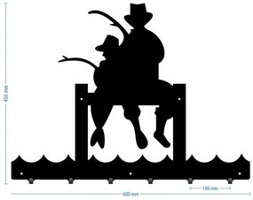 Vešiak na stenu do chodby RYBÁRI