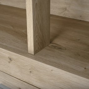 Štvordverová komoda so zásuvkami Lunysa New - dub artisan / grafit