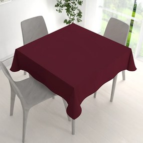 Biante Veľký dekoračný štvorcový obrus BKU-115 Burgundský vínový 230x230 cm