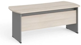 Stôl Manager 180 x 85 cm, agát svetlý / sivá