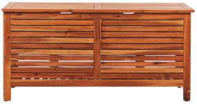 Úložný box akáciové drevo tmavohnedý 130 x 48 cm RIVIERA Beliani
