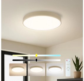 Brilagi - stmievateľné LED svietidlo POOL LED/36W/230V 3000-6000K priemer 30 cm béžové + diaľkové ovládanie BG2233