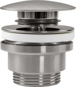 Rea Rea, univerzálna umývadlová odtoková zátka, ClickClack, nikel, REA-A6000