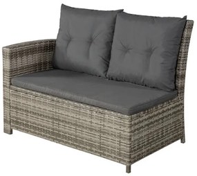 InternetovaZahrada - Ratanová zostava Santa Catalina - sivá