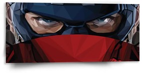 Sablio Obraz Kapitán Amerika pohľad cez štít - 110x50 cm