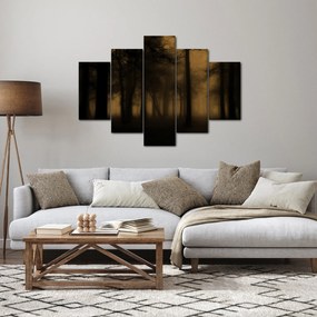 Obraz - Temný les (150x105 cm)