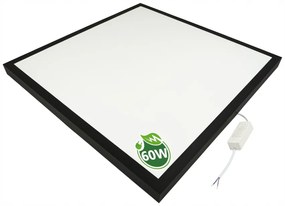 BERGE LED panel povrchový čierny - 60x60 - 60W - neutrálna biela