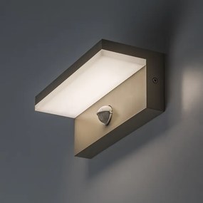 Rabalux 77220 - LED vonkajšie nástenné svietidlo so senzorom ZARAGOZA 9W/230V IP54 béžová