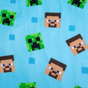 Bavlnené detské obliečky so svietiacim efektom na jednolôžko 140x200 cm Minecraft "Jungle Fight" – Jerry Fabrics