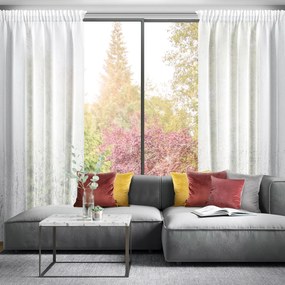 ZÁCLONA NA PÁSKE OLIVIA 140X270 CM VZOROVANÁ