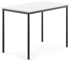 Stôl BORÅS, 1200x800x900 mm, laminát - biela, antracit