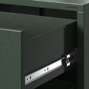 Komoda CARLA, 800 x 1015 x 400 mm, Modern: fľaškovo zelená farba
