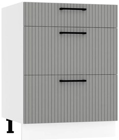 Skrinka do kuchyne Kate d60s/3 šedá mat