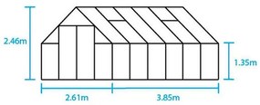 Skleník Halls Qube, Qube 68 / 5.1 m2