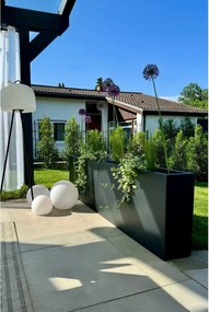 Kvetináč ELEMENTO SLIM, sklolaminát, šírka 90 cm, antracit