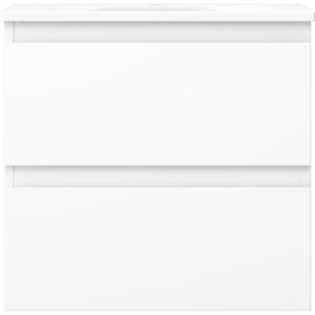 Mexen Orio, kúpeľňová skrinka 50 cm s umývadlom Vela, 2 zásuvky, biela matná, 91A10-05047-2-BFF01-W23M01