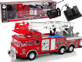 LEAN Toys Diaľkovo ovládané hasičské vozidlo – plynový pedál, brzda, diaľkové ovládanie, zvuk