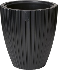 Kvetináč MIKA 400 mm, hlboký, čierny *7866*