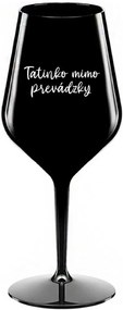 TATINKO MIMO PREVÁDZKY- čierny nerozbitný pohár na víno 470 ml