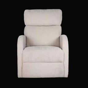 LuxuryForm DESIGN Televízne kreslo BRUNO otočné s polohovaním - béžové