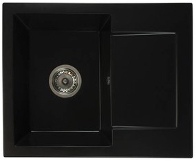 Kuchynský drez Dalgam (čierna) (s 1 otvorom pre batériu) (P). Vlastná spoľahlivá doprava až k Vám domov. 1066113