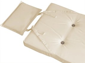 InternetovaZahrada Sada 2ks podušiek 118x45x7cm - krémová