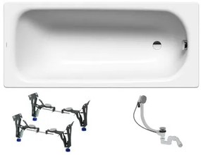 Kaldewei Saniform obdĺžniková vaňa 150x70 cm smaltovaná oceľ ľavá aj pravá KWB3611N