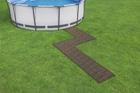 Bestway Penová podložka k záhradnému bazénu Imitácia dreva 12 ks 50x50cm 58712