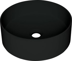 Deante Umývadlo na dosku Silia ø36 cm - CQS NU4S, granit, čierna